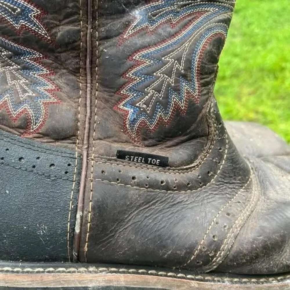 Brazos Bandero 2.0 steel toe work boots size 9.5